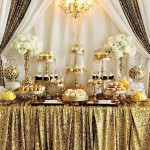 Gold And White Party Decor